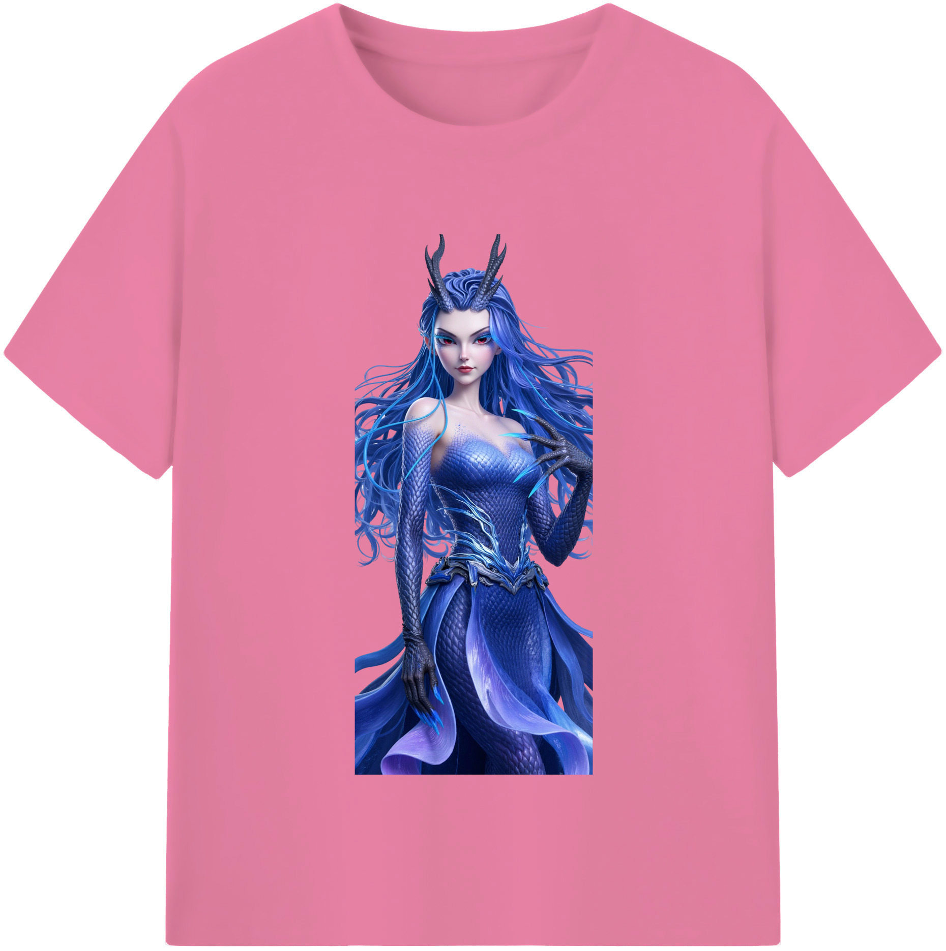 （画像用） Ne Zha 2 ナタ 魔童の大暴れ 綿100％半袖Tシャツ（フロントプリント）